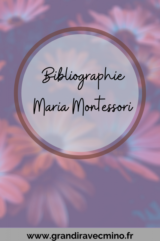 Livres écrits Maria Montessori Pinterest