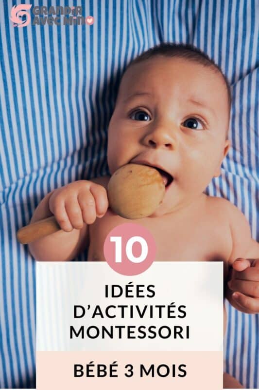 10 idées d'activités montessori pour bébé 3 mois
