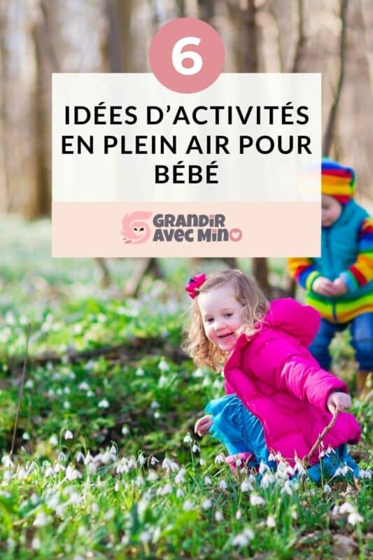 6 idées d'activités en plein air pour bébé