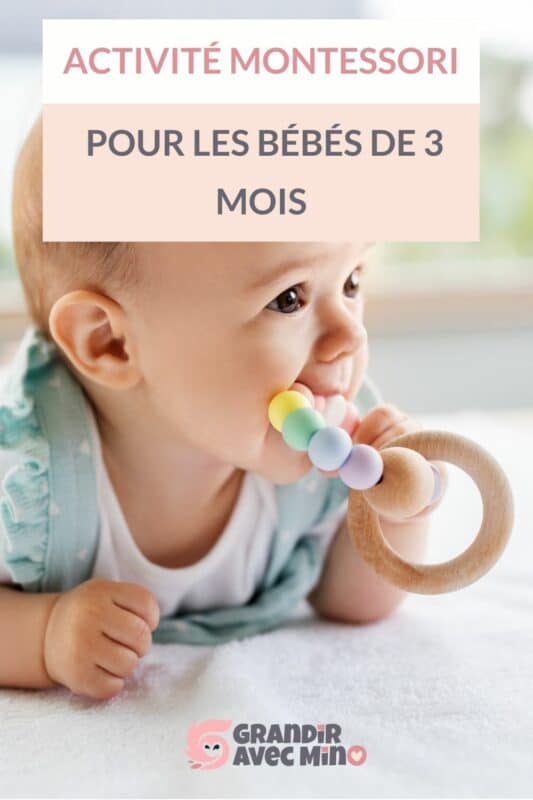 activité montessori pour bébé 3 mois