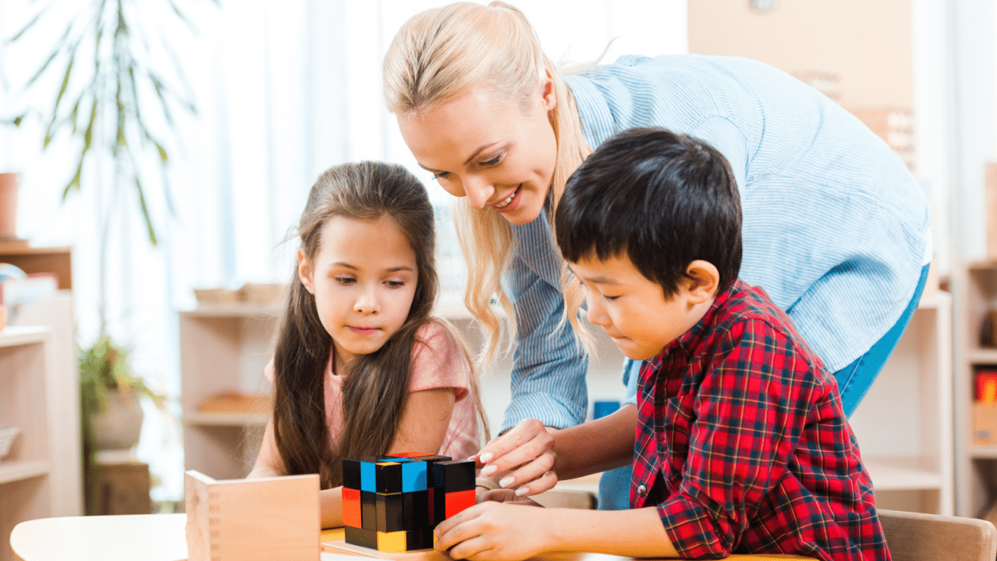 Cube du trinome Montessori