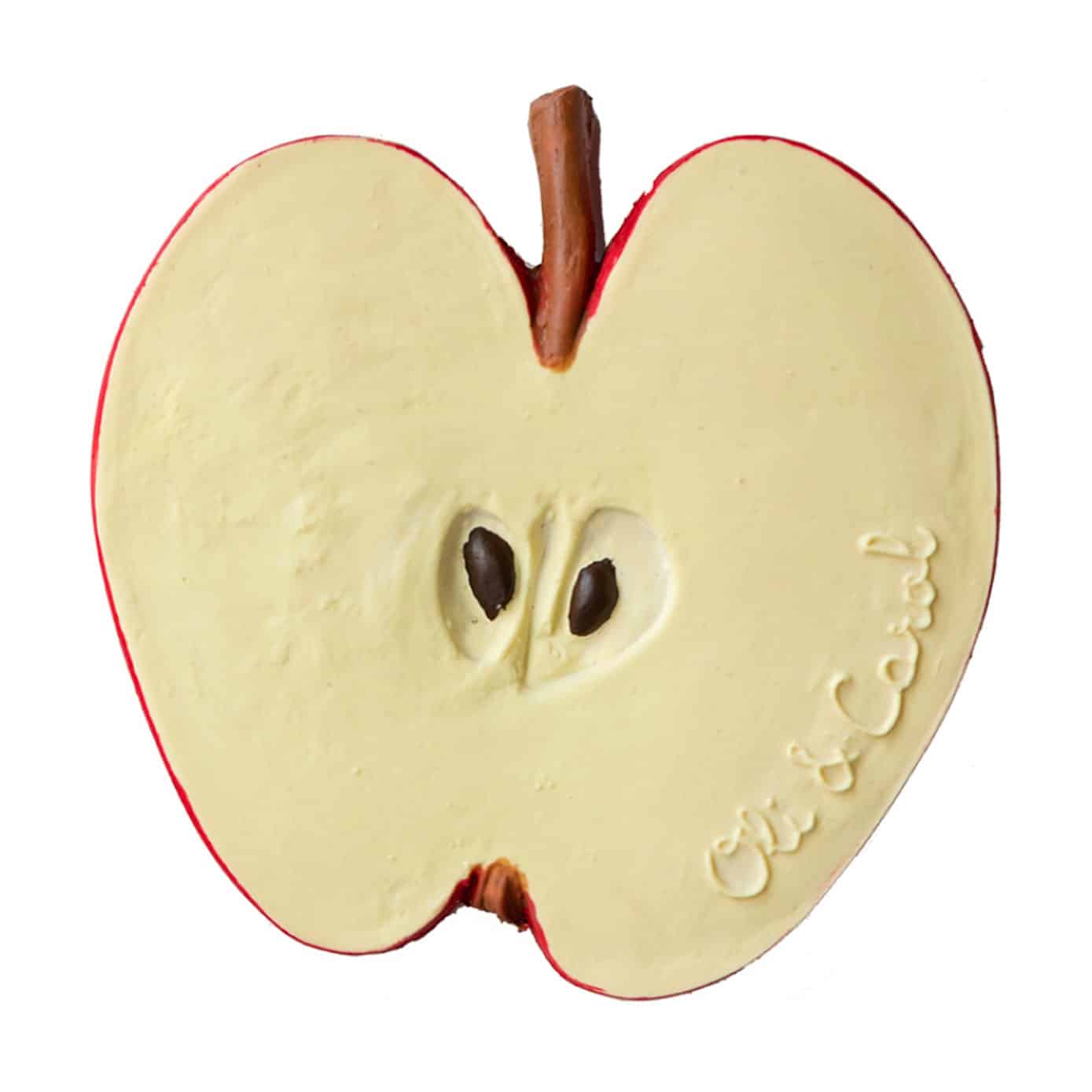 jouet de dentition plat forme de pomme