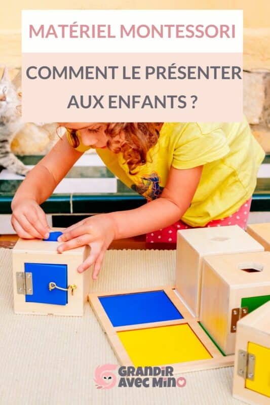 presenter le materiel montessori aux enfants