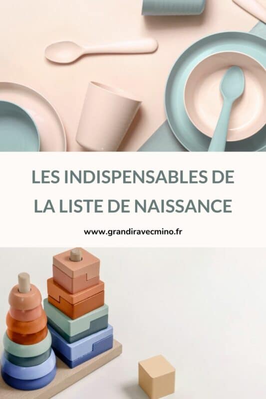 vaisselle pour liste de naissance