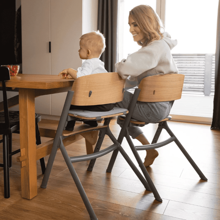 chaise haute enfant en bois