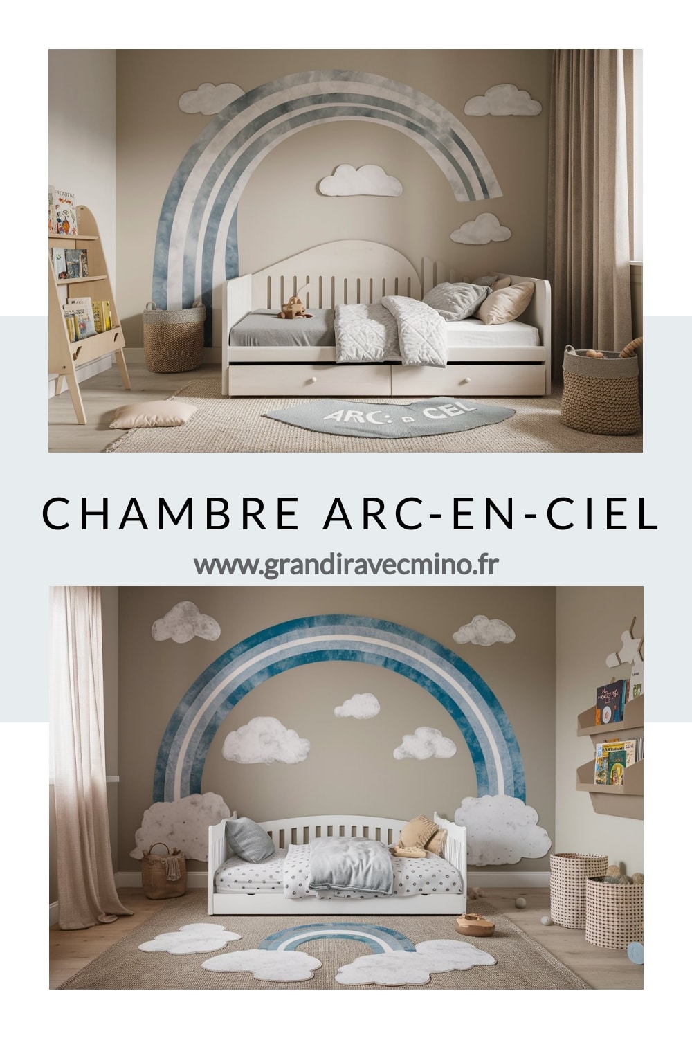 chambre arc en ciel sticker