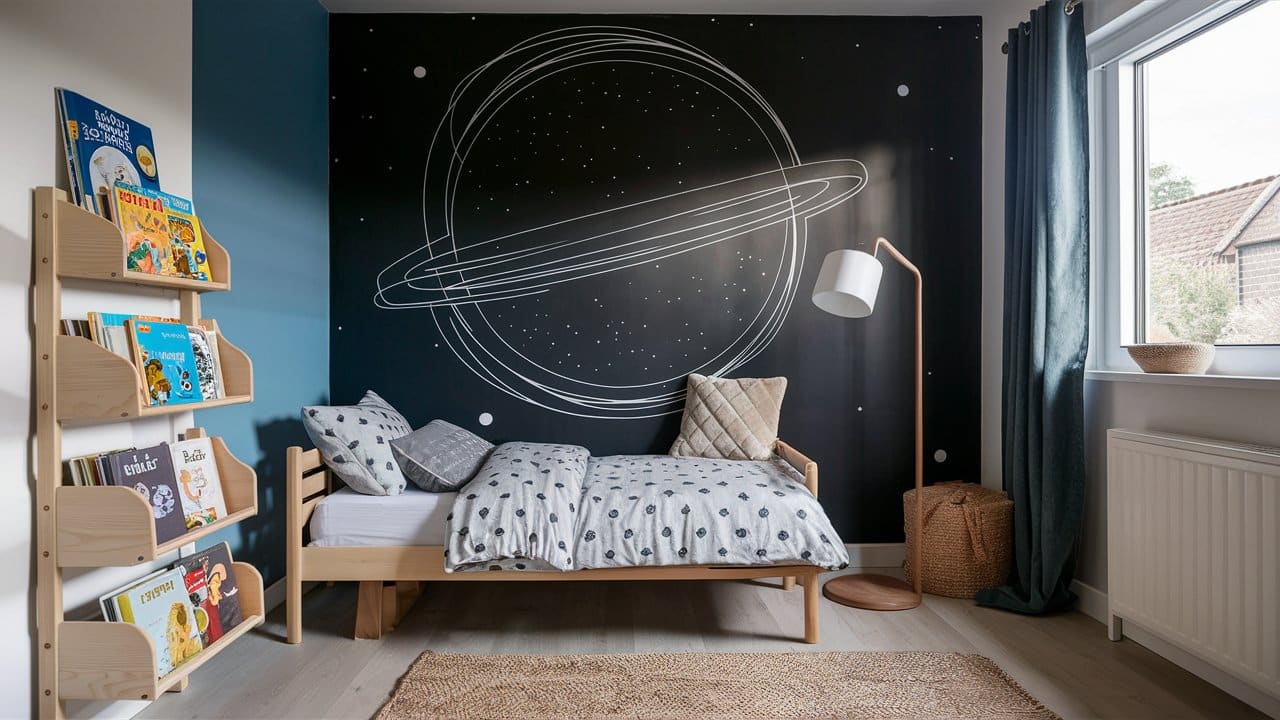 chambre d'enfant sur le theme de l'espace (9)