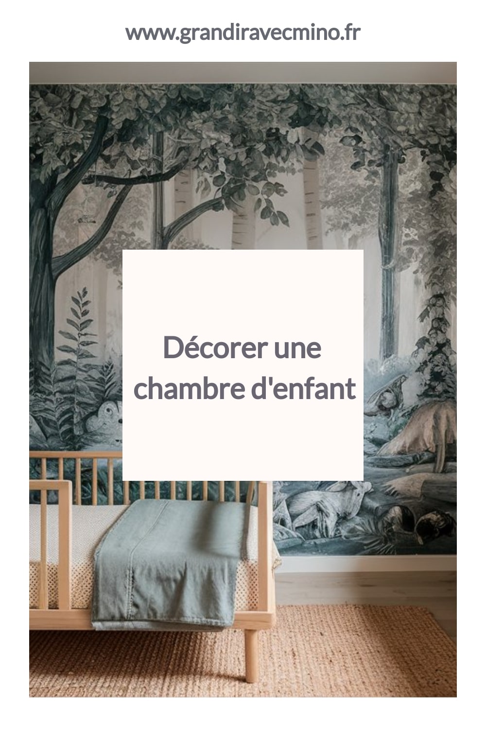 chambre enfant foret simple