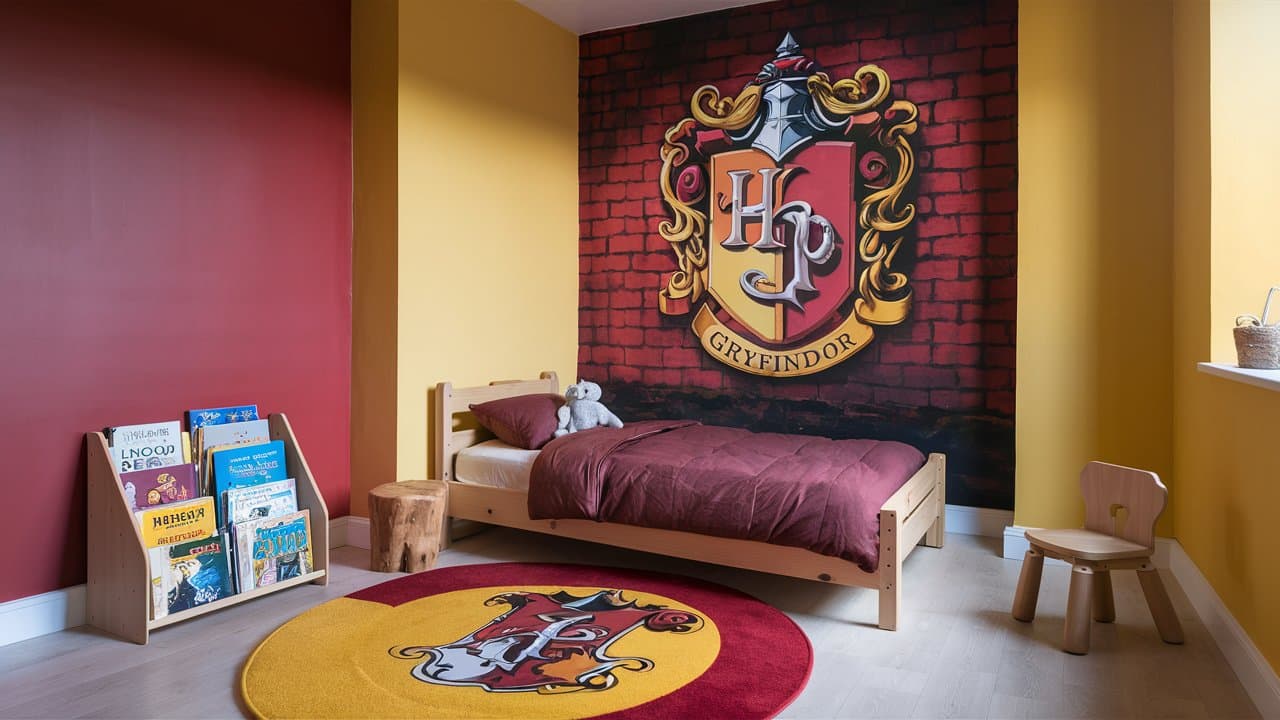 chambre enfant harry potter gryffondor (1)