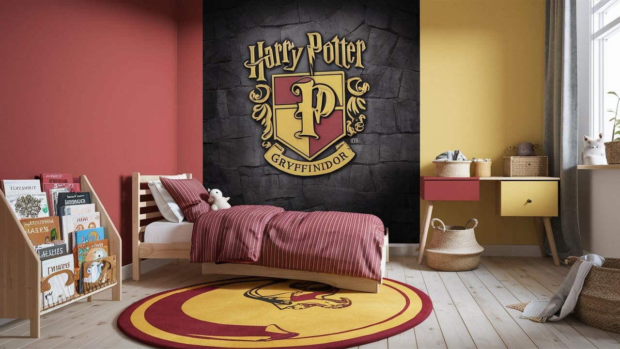 chambre enfant harry potter gryffondor (3)