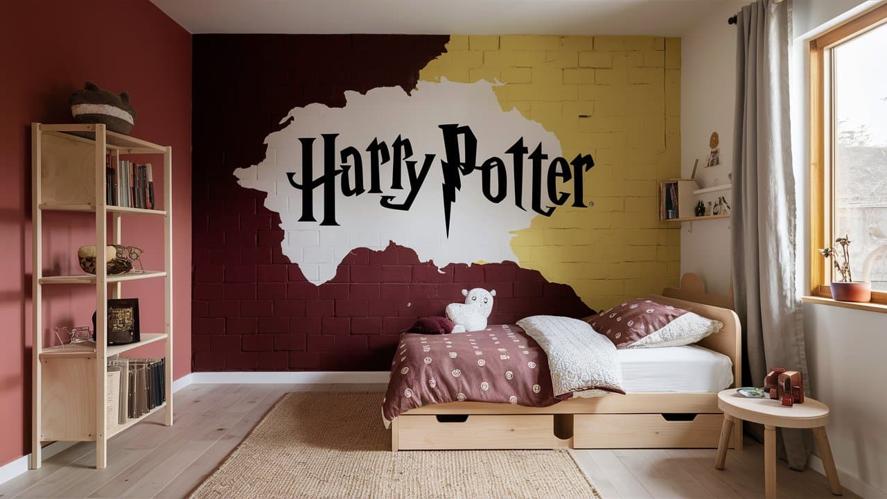 chambre enfant harry potter gryffondor (4)