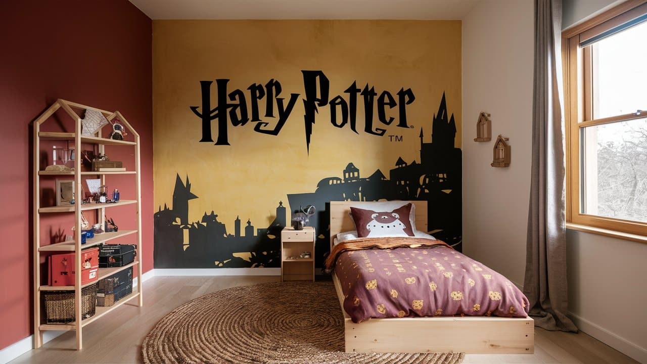 chambre enfant harry potter gryffondor (6)