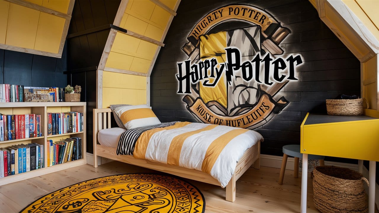 chambre enfant harry potter poufsouffle (1)