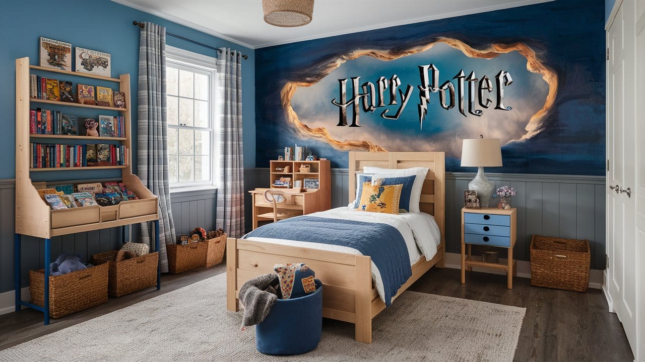 chambre enfant harry potter serdaigle (6)