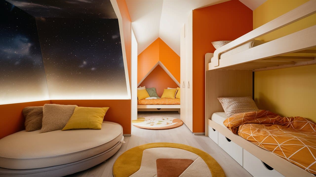 chambre enfant orange (6)