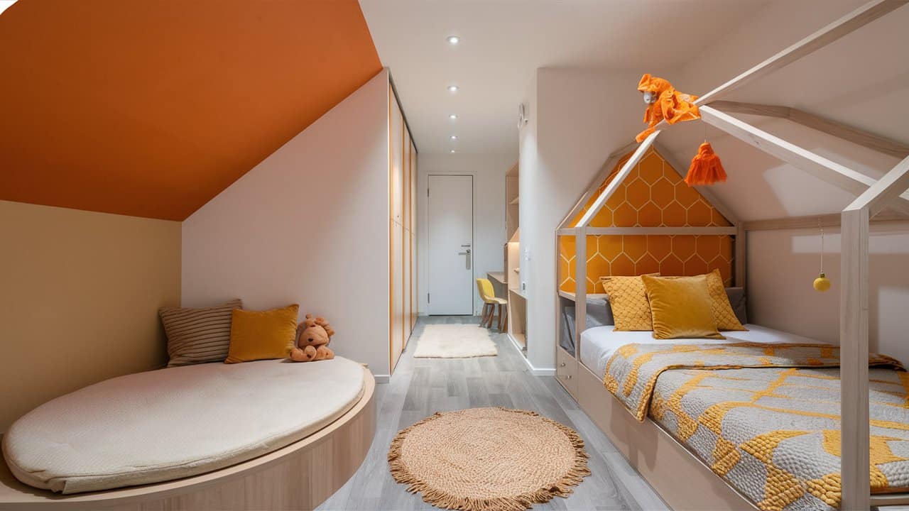 chambre enfant orange (7)