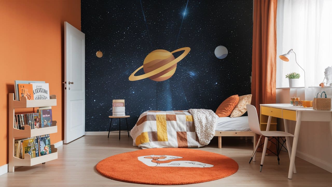 chambre enfant sur le theme de l'univers (1)