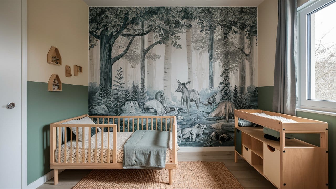 chambre foret bébé