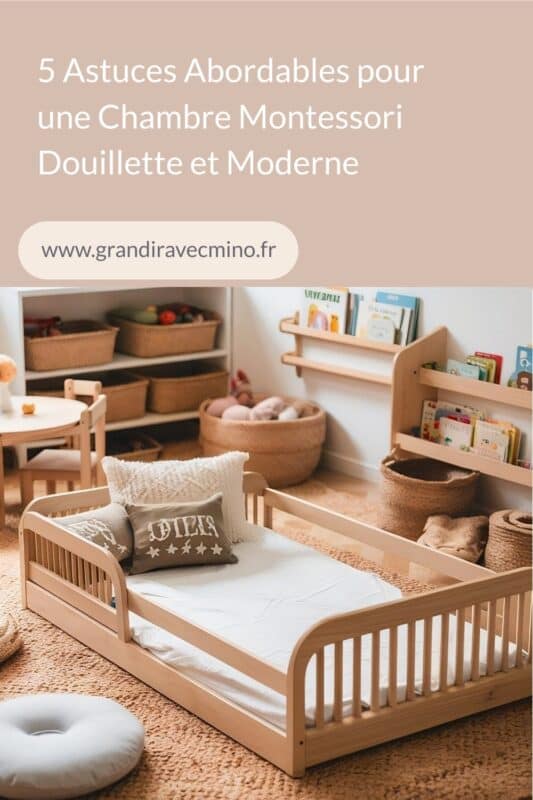 chambre montessori rangement