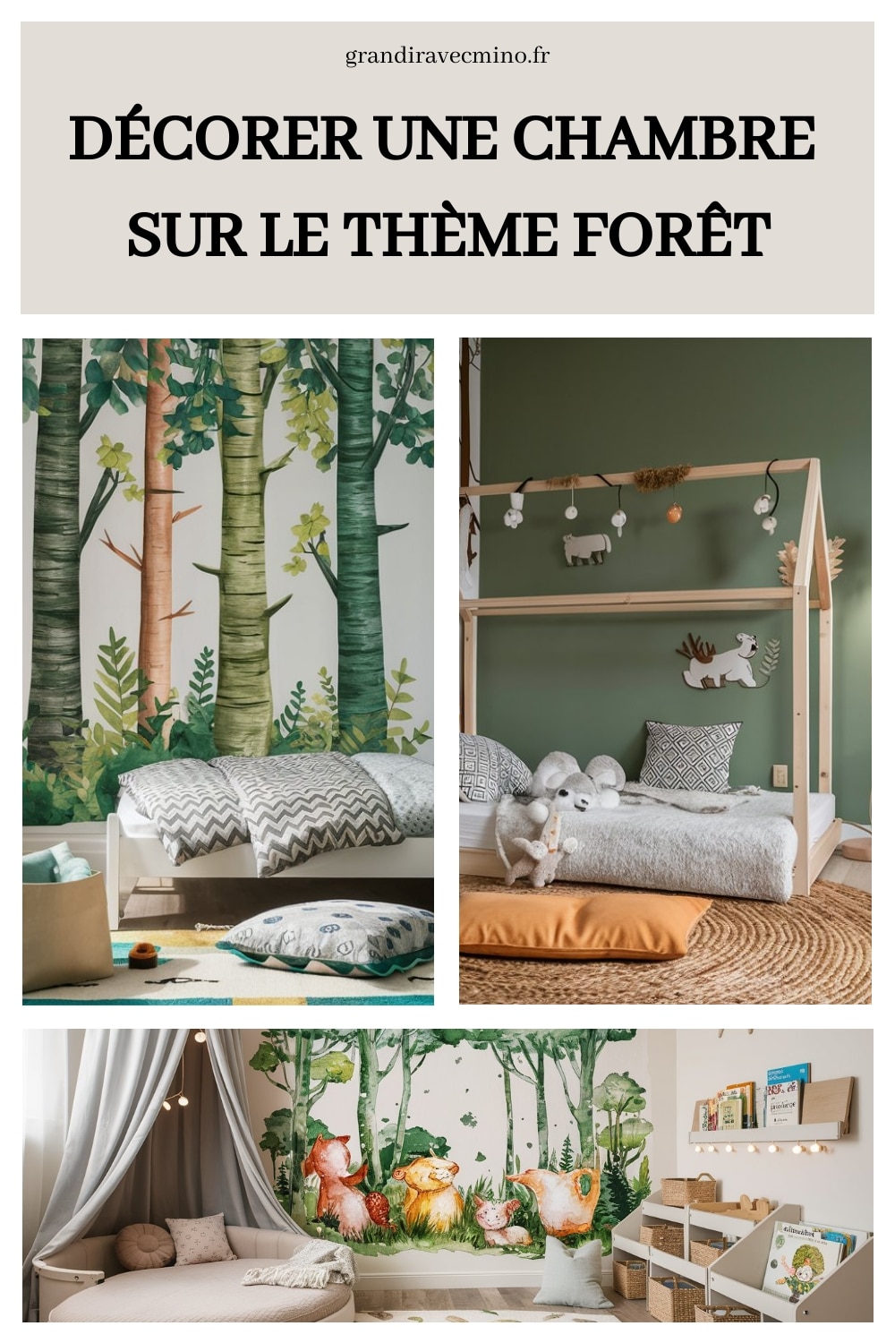 décorer chambre theme foret