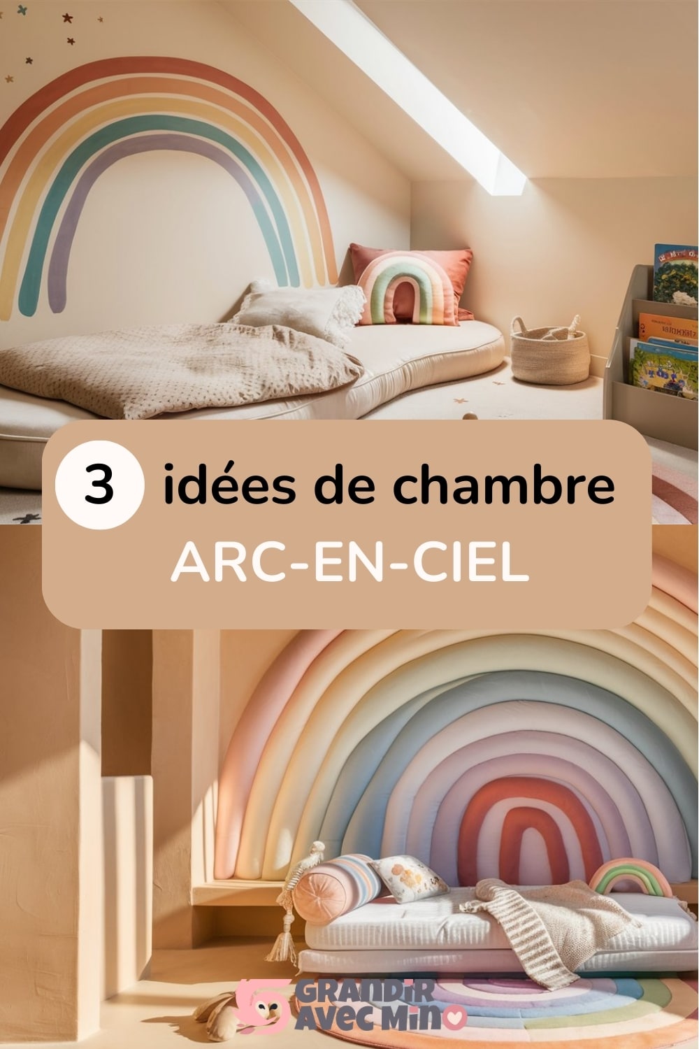 inspiration chambre arc en ciel bebe