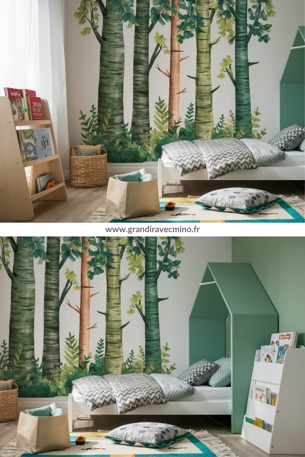 inspiration chambre douce foret