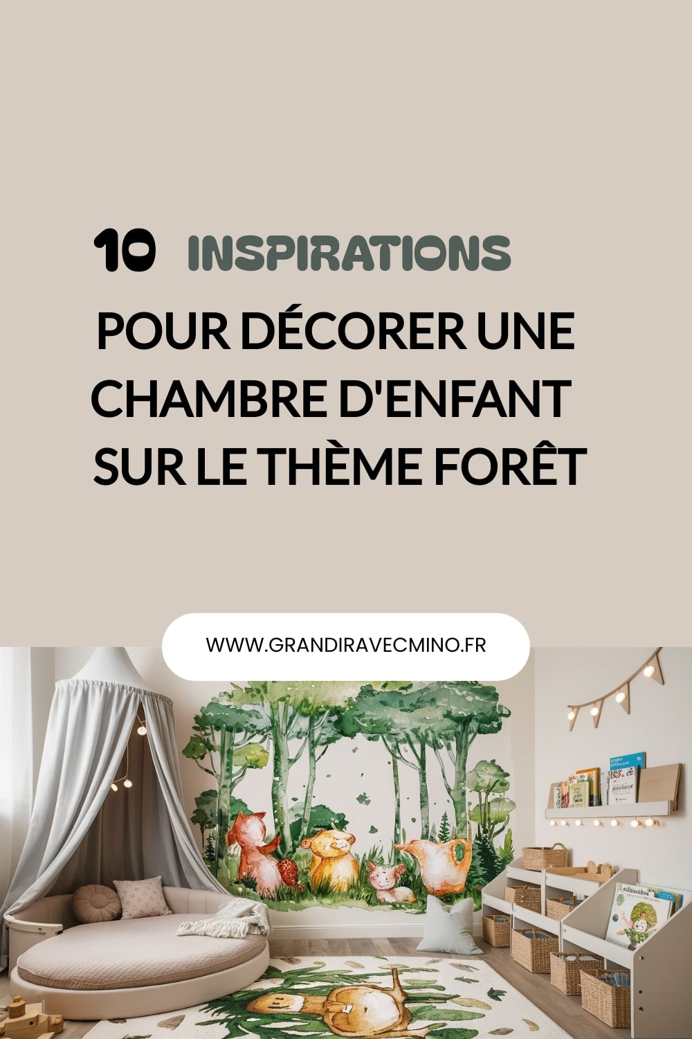 inspiration chambre enfant foret