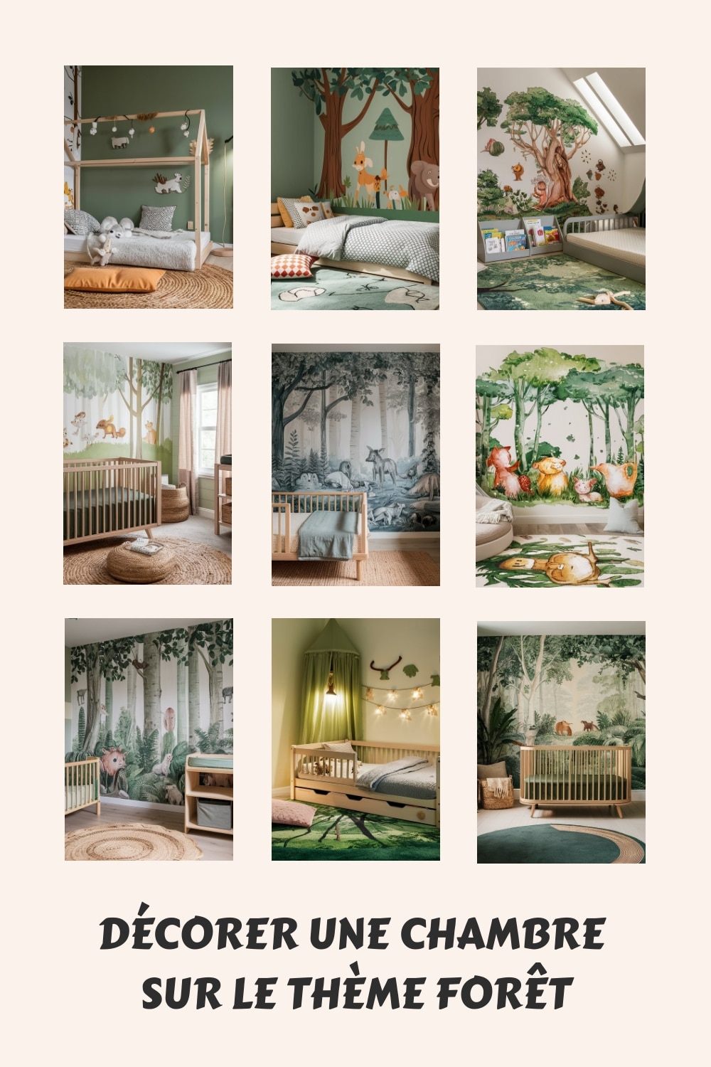 inspiration chambre theme foret