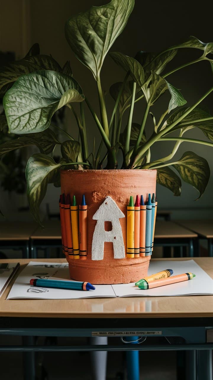 pot a crayon diy cadeau maitresse