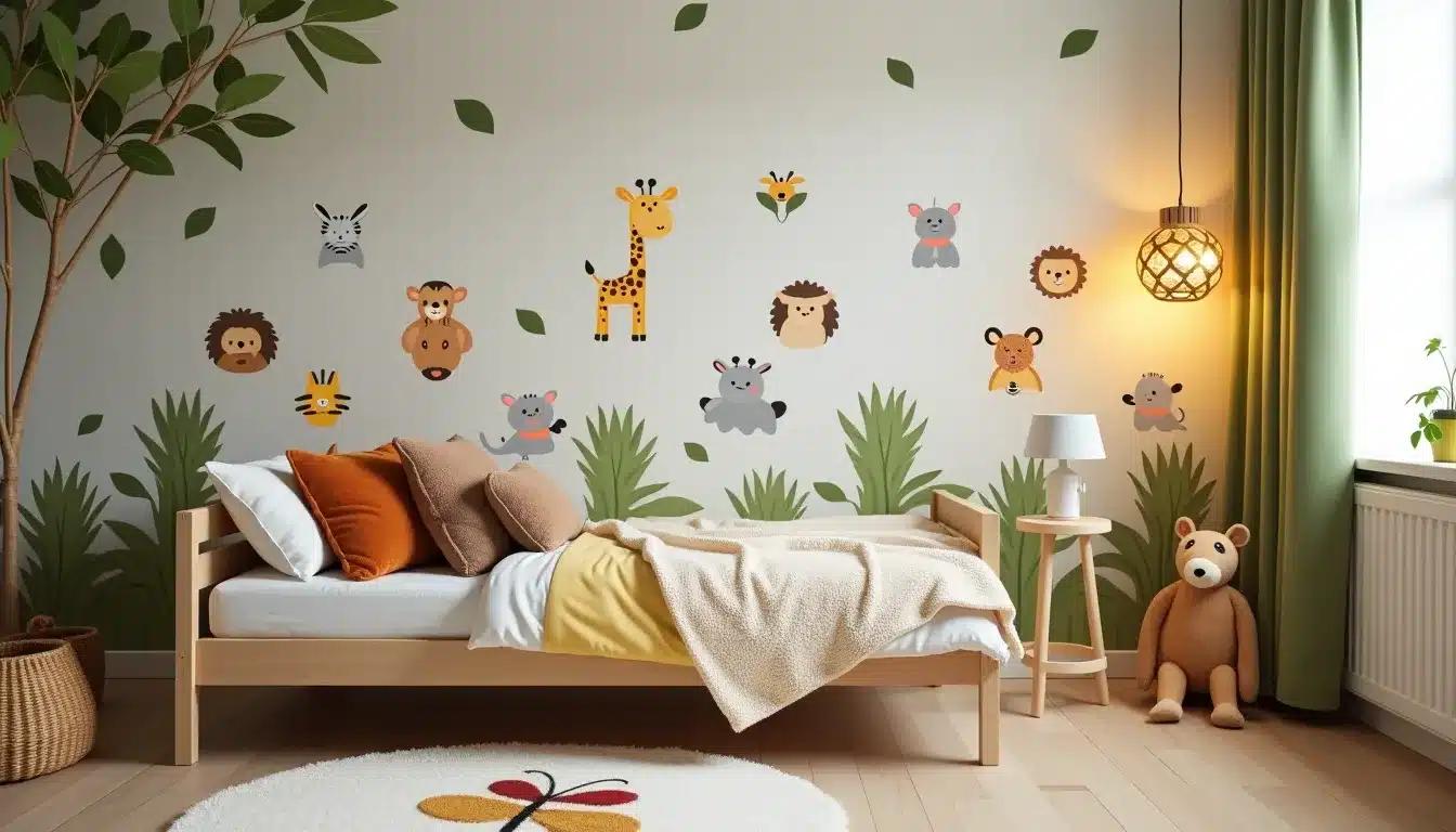 chambre enfant animaux ludique