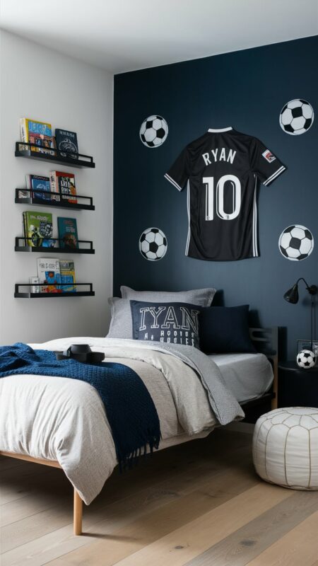 chambre enfant football 11