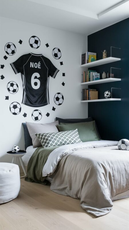 chambre enfant football 12