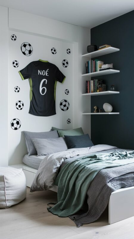 chambre enfant football 13