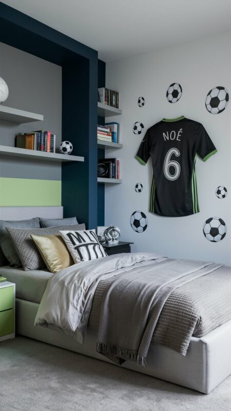 chambre enfant football 14