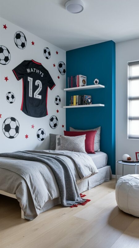 chambre enfant football 15