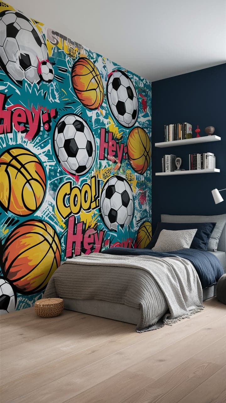 chambre enfant football 2