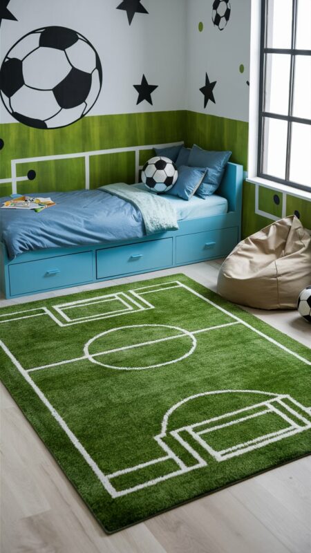 chambre enfant football 22