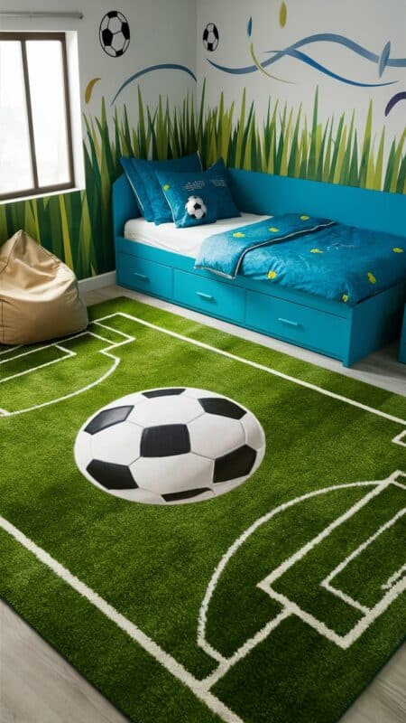 chambre enfant football 23