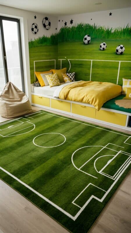 chambre enfant football 25