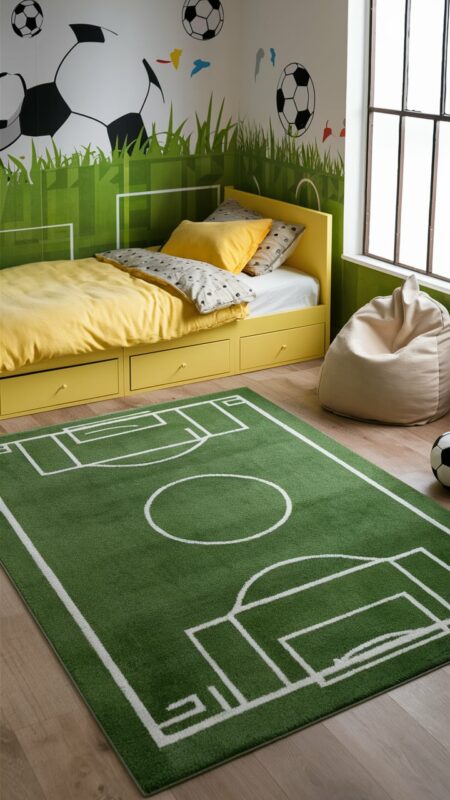 chambre enfant football 26