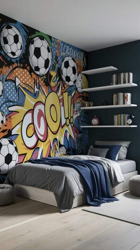 chambre enfant football 6