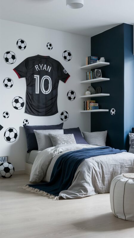 chambre enfant football 9