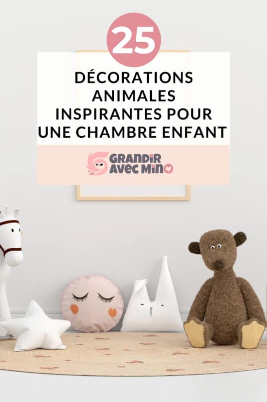 décorations animales pour une chambre enfant