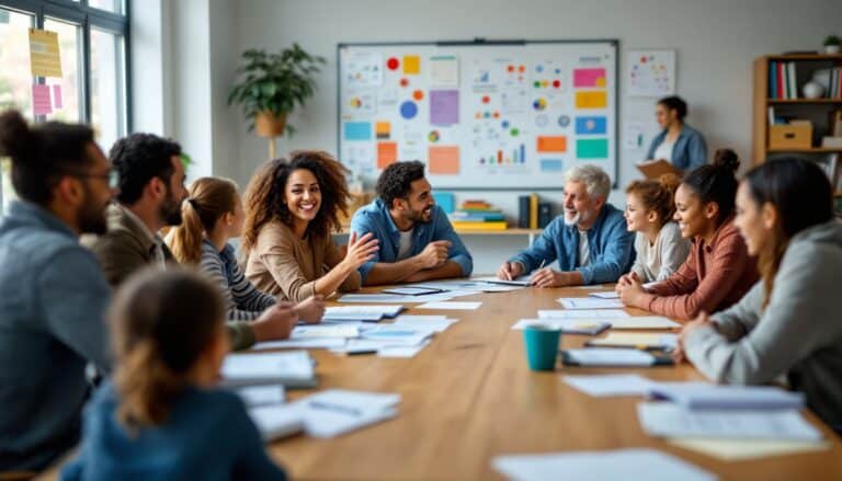 photo parents enseignants rencontre