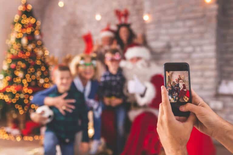 faire sourire enfants sur photos noël